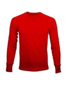 Mustaghata TRAIL - T-Shirt Technique Homme Manches Longues 140 g/m² Rouge