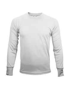 Mustaghata TRAIL - T-Shirt Technique Homme Manches Longues 140 g/m² Blanc