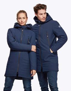 Mustaghata VERMONT - Parka longue unisexe avec doublure doudoune Marine