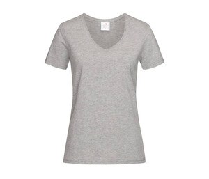 STEDMAN ST2700 - Tee-shirt femme col V Grey Heather