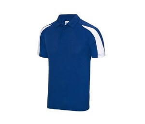 JUST COOL JC043 - Polo de sport contrasté Royal Blue / Arctic White