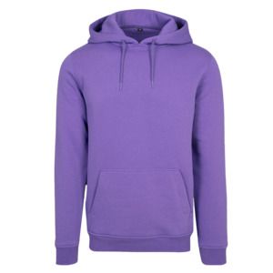 BUILD YOUR BRAND BY011 - Sweat capuche lourd Ultra Violet