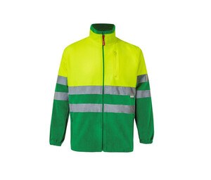 VELILLA VL183 - Veste Polaire Bicolore Haute Visibilité Fluo Yellow / Green