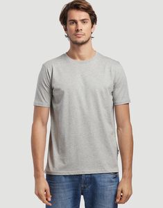 Les Filosophes DESCARTES - T-Shirt Homme Manches Courtes Made in France 100% coton biologique certifié OCS. gris chiné clair