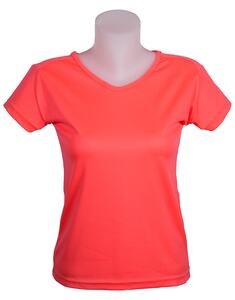 Mustaghata GAZELLE - T-Shirt Running Femme 125 g/m² Corail fluo