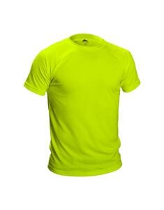 Mustaghata RUNAIR - T-Shirt Technique Homme 140 g/m² Jaune fluo