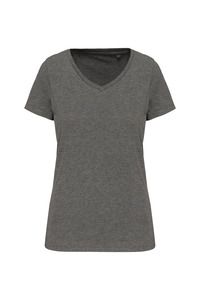 Kariban K3003 - T-shirt Supima® col V manches courtes femme Grey Heather