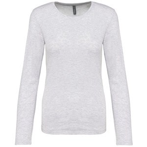 Kariban K383 - T-SHIRT COL ROND MANCHES LONGUES FEMME Ash Heather