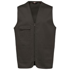 WK. Designed To Work WK608 - Gilet polycoton multipoches unisexe