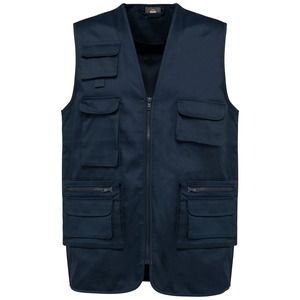 WK. Designed To Work WK609 - Gilet polycoton multipoches doublé unisexe