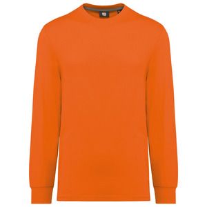 WK. Designed To Work WK303 - T-shirt écoresponsable manches longues unisexe Fluorescent Orange