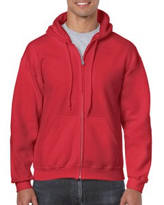 GILDAN GIL18600 - Sweater Hooded Full Zip HeavyBlend for him Rouge