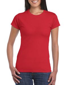GILDAN GIL64000L - T-shirt SoftStyle SS for her Rouge