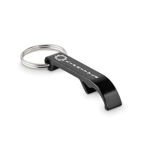GiftRetail MO6923 - OVIKEY Porte-clés en aluminium recyclé Noir