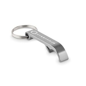 GiftRetail MO6923 - OVIKEY Porte-clés en aluminium recyclé Argent