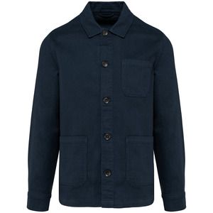 Kariban K671 - Veste worker homme Washed dark navy