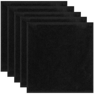Kariban K104 - Serviettes d'invité 30 x 30 cm - Lot de 5 serviettes Black