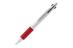 TopPoint LT87226 - Stylo bille 4 couleurs Blanc-Rouge