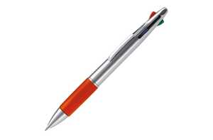 TopPoint LT87226 - Stylo bille 4 couleurs Silver/ Red