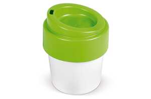 TopPoint LT98707 - Tasse à café avec couvercle Hot-but-cool 240ml White / Light green