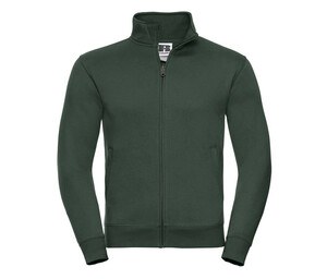 RUSSELL RU267M - Sweat homme grand zip Bottle Green