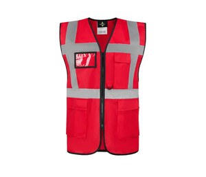 KORNTEX KX226 - Gilet de sécurité multifonctionnel avec poches Red