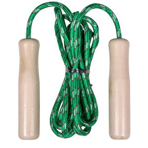 EgotierPro 38052 - Corde à sauter en bois ajustable JUMP