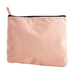 EgotierPro 52018 - Trousse de beauté polyester effet serviette CAICOS Rose