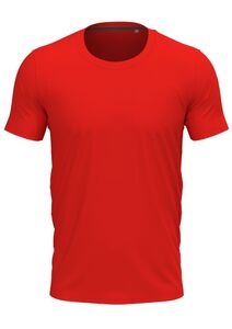 Stedman STE9600 - Tee-shirt pour Homme Col Rond Rouge Scarlet