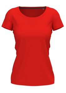 Stedman STE9700 - Tee-shirt pour Femmes Col Rond Rouge Scarlet