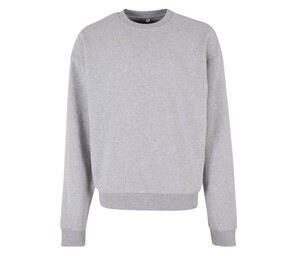 BUILD YOUR BRAND BY205 - Sweat col rond lourd Heather Grey