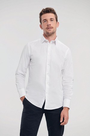 Russell Collection RU946M - Fitted Shirt - Chemise Ajustée Manches Longues