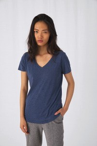 B&C CGTW058 - T-shirt Triblend col V Femme