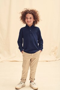 Fruit of the Loom SC63201 - Polo enfant 65/35 manches longues