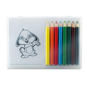 GiftRetail MO7389 - RECREATION Set crayons de couleur en bois