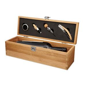 GiftRetail MO8293 - TARDOR Set à vin en bambou