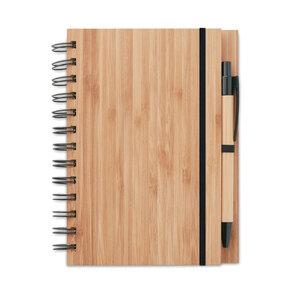 GiftRetail MO9435 - BAMBLOC Carnet et stylo en bambou