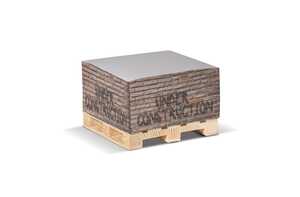 TopPoint LT91815 - Cube papier sur palette bois 10x10x5cm