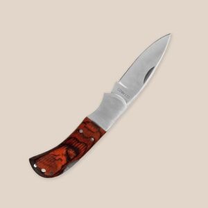 EgotierPro 28347 - Couteau de poche chic en bois inox TOP