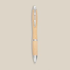 EgotierPro 39516 - Stylo en bambou avec clip en aluminium DESERT