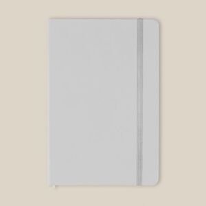 EgotierPro 39567 - Carnet A5 Couverture PU, Bande Élastique, 96 Feuilles Rayées Crème LINED